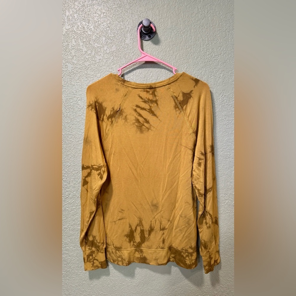 JoyLab Golden Tie-Dye Long Sleeve Top - Picture 3 of 4